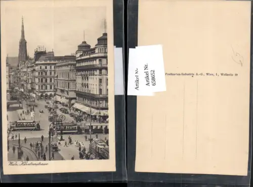 658652,Wien Vienna Innere Stadt Kärntnerstrasse Straßenbahn