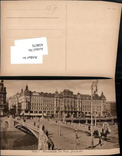 658676,Wien Vienna Innere Stadt Marienbrücke mit Franz Josefs-Kai