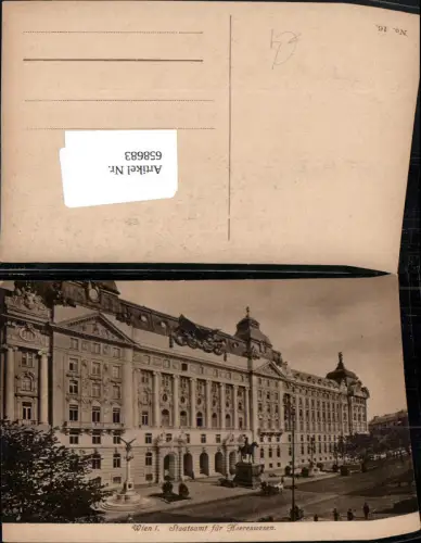 658683,Wien Vienna Innere Stadt Staatsamt für Heereswesen