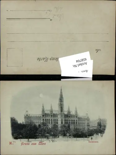 658704,Mond Litho Wien Vienna Innere Stadt Rathaus