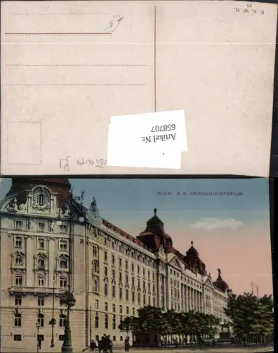 658707,Wien Vienna Innere Stadt K.k. Kriegsministerium Stubenring