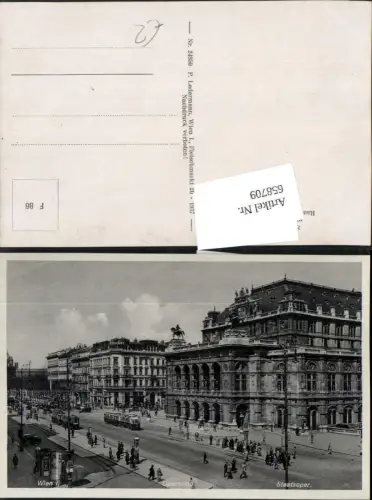 658709,Wien Vienna Innere Stadt Opernring Staatsoper Straßenbahn