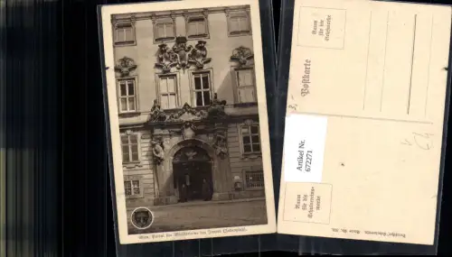 672271,Wien Vienna Innere Stadt Portal Ministerium für Inneres pub Deutscher Schulverein 358