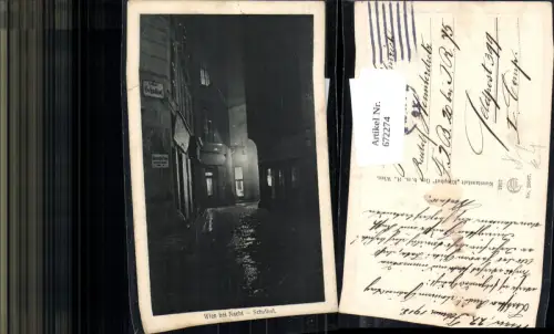 672274,Wien Vienna Innere Stadt Schulhof b. Nacht Feldpost pub Kilophot 25067