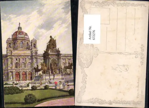 672276,Künstler Ak Wien Vienna Innere Stadt Hofmuseum pub B.K.W.I. 433/3
