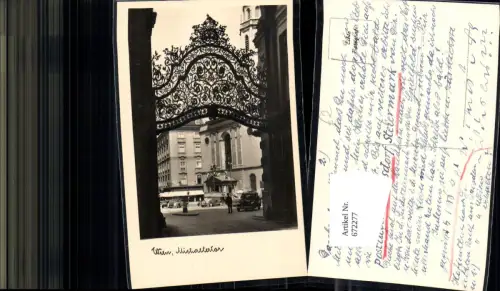 672277,Foto Ak Wien Vienna Innere Stadt Michaelertor Automobil