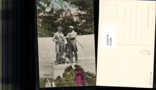 672283,Wien Vienna Innere Stadt Strauss-Lanner-Denkmal pub B.K.W.I. 462