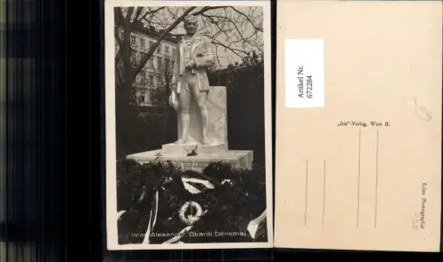 672284,Foto Ak Wien Vienna Innere Stadt Alexander Girardi Denkmal