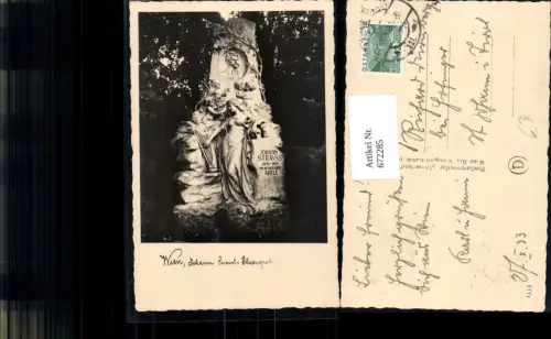 672285,Foto Ak Wien Vienna Innere Stadt Johann Strauß Denkmal