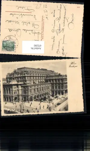 672292,Wien Vienna Innere Stadt Staatsoper Oper Ringlinie Straßenbahn