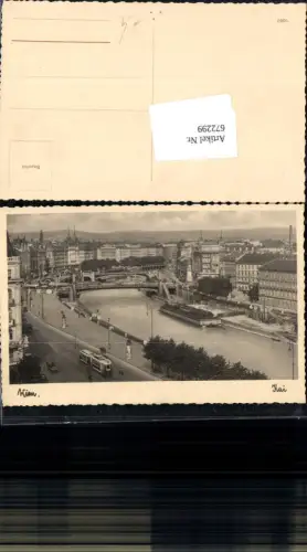 672299,Wien Vienna Innere Stadt Kai Brücke Straßenbahn