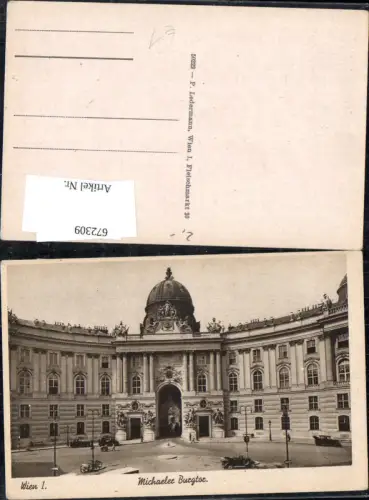 672309,Wien Vienna Innere Stadt Michaeler Burgtor Automobil
