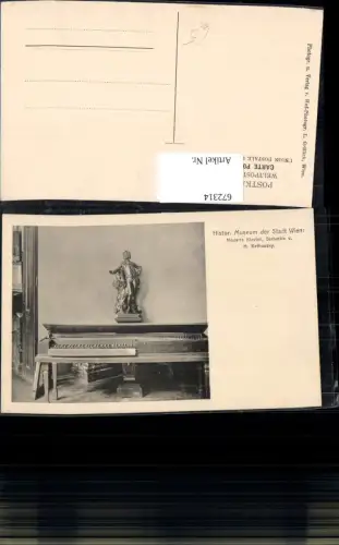 672314,Wien Vienna Innere Stadt Historisches Museum Mozart Klavier Statue