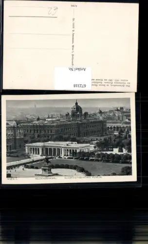 672318,Wien Vienna Innere Stadt Heldendenkmal Kunsthistorisches Museum