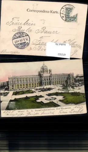 672322,Wien Vienna Innere Stadt Kunsthistorisches Hofmuseum Museum