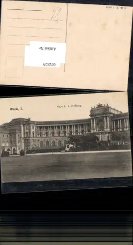 672329,Wien Vienna Innere Stadt Neue K.k. Hofburg pub B.K.W.I. 397N