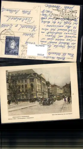672332,Radierung Luigi Kasimir Wien Vienna Innere Stadt Schottentor Creditanstalt Bankverein