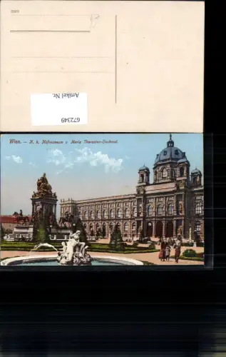 672349,Wien Vienna Innere Stadt Kk Hofmuseum Maria Theresien-Denkmal