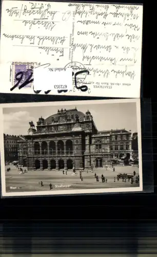 672353,Foto Ak Wien Vienna Innere Stadt Staatsoper Oper