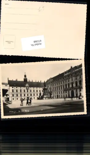 672368,Foto Ak Wien Vienna Innere Stadt In der Burg Statue