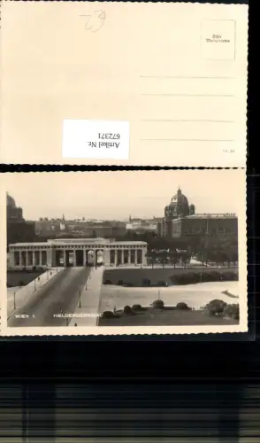 672371,Foto Ak Wien Vienna Innere Stadt Heldendenkmal