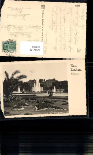 672373,Foto Ak Wien Vienna Innere Stadt Hochstrahlbrunnen Brunnen