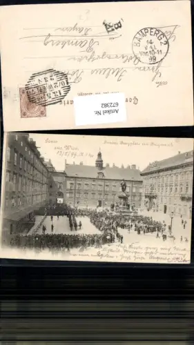 672382,Wien Vienna Innere Stadt Innerer Burgplatz Burgmusik 1899