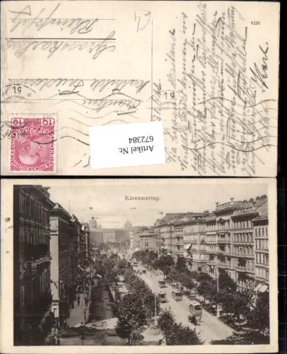 672384,Wien Vienna Innere Stadt Kärntnerring Straßenbahn