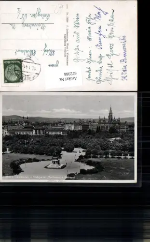 672386,Wien Vienna Innere Stadt Heldenplatz Volksgarten Parlament u. Rathaus