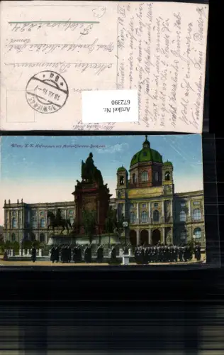 672390,Wien Vienna Innere Stadt K.k. Hofmuseum m. Maria Theresia-Denkmal