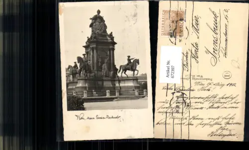 672397,Foto Ak Wien Vienna Innere Stadt Maria Theresien-Denkmal