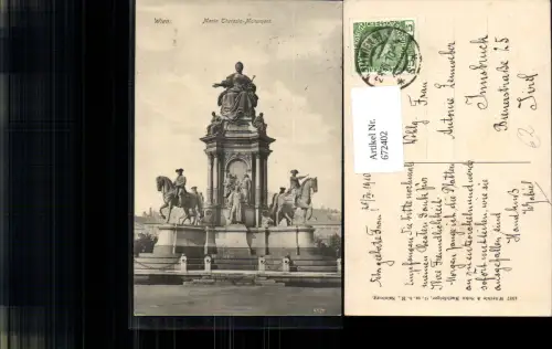 672402,Wien Vienna Innere Stadt Maria Theresia-Monument