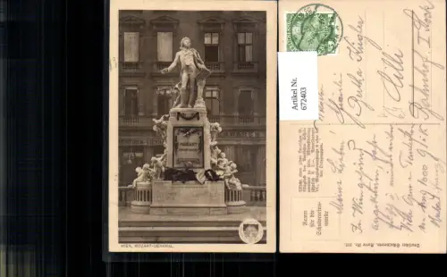 672403,Wien Vienna Innere Stadt Mozart-Denkmal pub Deutscher Schulverein 208