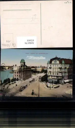 672419,Wien Vienna Innere Stadt Urania Sternwarte mi Aspernplatz Straßenbahn