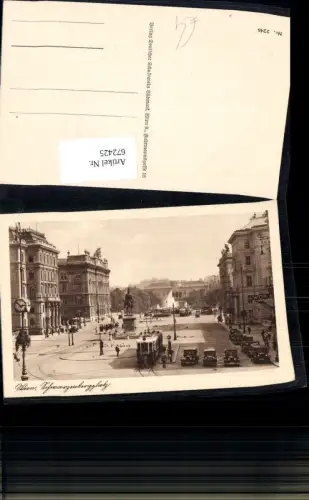 672425,Wien Vienna Innere Stadt Schwarzenbergplatz Straßenbahn Brunnen