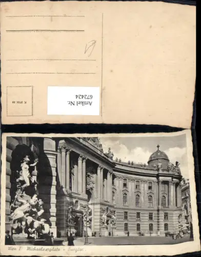 672424,Wien Vienna Innere Stadt Michaelerplatz Burgtor