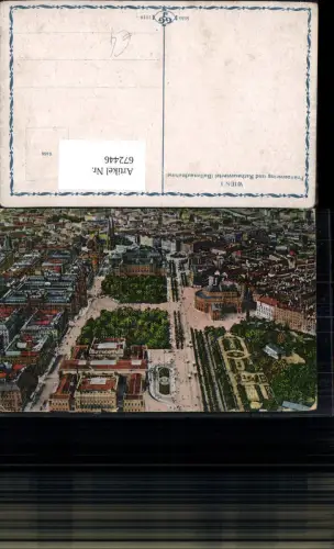 672446,Ballonaufnahme Wien Vienna Innere Stadt Franzensring m. Rathausviertel