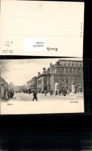 672455,Wien Vienna Innere Stadt Opernring Litfaßsäule Tramway pub B.K.W.I. 2083