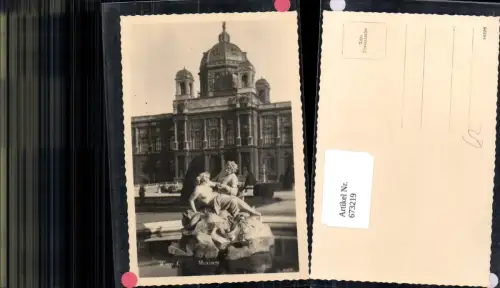 673219,Foto Ak Wien Vienna Innere Stadt Museum Brunnen