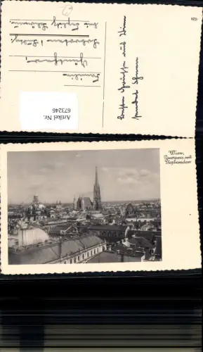 673246,Wien Vienna Innere Stadt Panorama mit Stephansdom