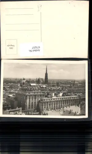 673257,Foto Ak Wien Vienna Innere Stadt Hochhaus i. d. Herrengasse