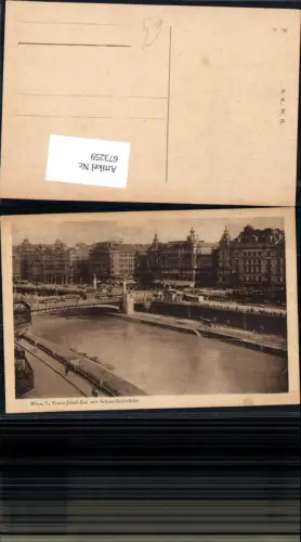 673259,Wien Vienna Innere Stadt Franz-Josef-Kai mit Schwedenbrücke Brücke