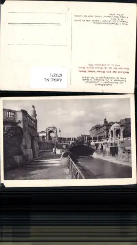 673271,Wien Vienna Innere Stadt Wienflußmündung VIII Wiener Intern. Messe 1925