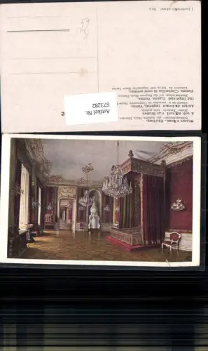 673282,Künstler Ak J. Jaunbersin Wien Vienna Innere Stadt Hofburg Schlafzimmer Maria Theresia