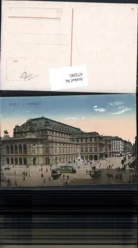 673285,Wien Vienna Innere Stadt K.k. Hofoper Oper Straßenbahn