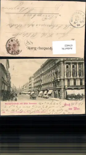 674422,Wien Mariahilferstraße Hotel Kummer 1898 Straßenansicht pub Ledermann 190