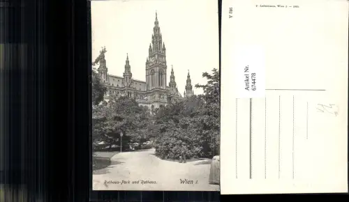 674478,Wien Rathaus Park pub Ledermann 982 A