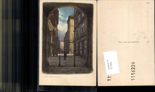 677860 Künstler AK Domgasse Wien Aquarelldruck Aquarell M. Schulz