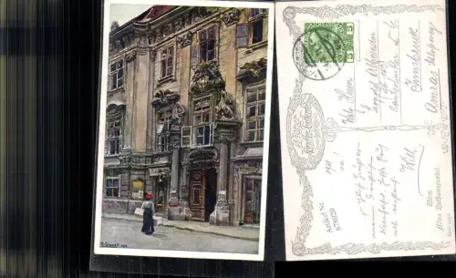 678020 Künstler AK Ernst Graner Wien Altes Rathausportal pub B.K.W.I. 792/8