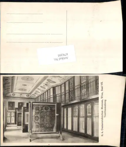 679395 K.K. Österreichisches Museum Wien im Rathaus Saal VII Kunsthistorisches
